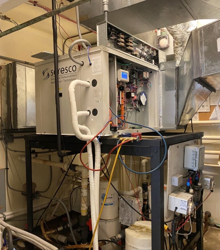 Indoor Pool Dehumidifier Changeout Goes Swimmingly Dehumidified Air