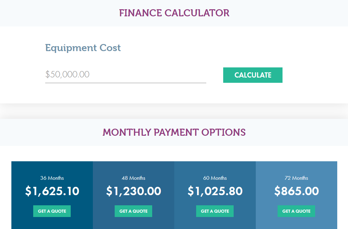 Financing Calculator